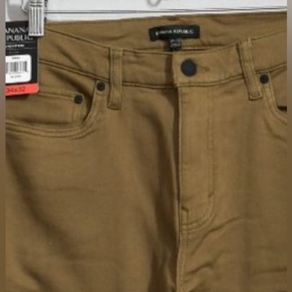 Banana Republic Men’s 5 Pocket Pant TAN size 34x30 - Picture 6 of 8